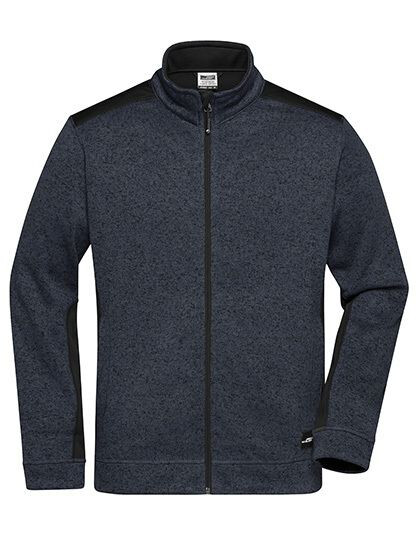 Men´s Knitted Workwear Fleece Jacket -STRONG- James&Nicholson JN862 - Robocza