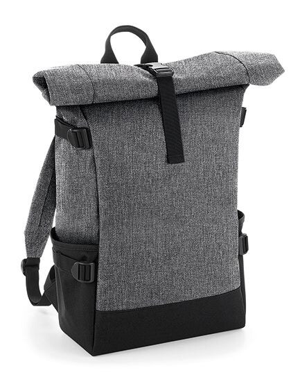 Block Roll-Top Backpack BagBase BG858 - Plecaki na laptopa