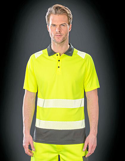 Recycled Safety Polo Shirt Result Genuine Recycled R501X - Robocza