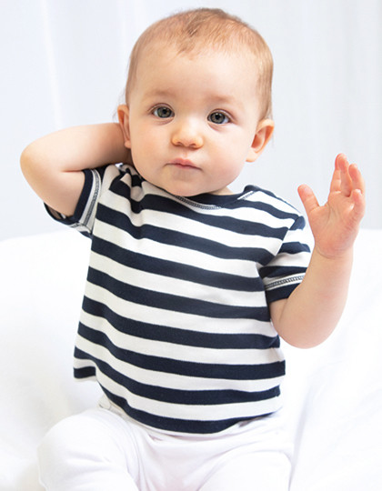 Koszulka Baby Stripy T Babybugz BZ02S - Okrągły dekolt