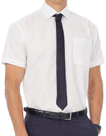 Poplin Shirt Smart Short Sleeve / Men B&C SMP62