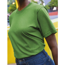 Unisex Organic Fine Jersey Short Sleeve T-Shirt American Apparel 2001ORGW - Okrągły dekolt