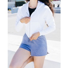 Women´s Flex Fleece Cropped Zip Hooded Sweatshirt American Apparel F397W - Tylko damskie