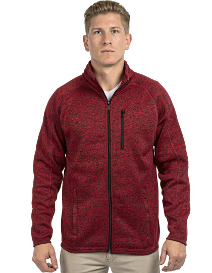 Men´s Full Zip Sweater Knit Jacket Burnside 3901 - Odzież reklamowa